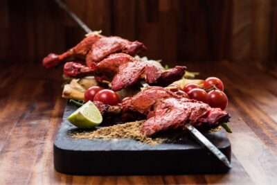 Gegrilde Tandoori Kippenspiesjes