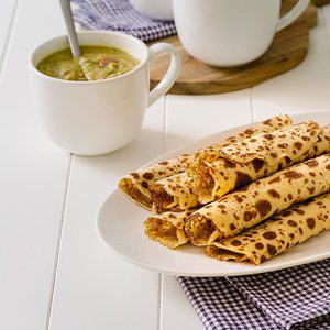 PANNENKOEKEN MET SPEK EN ERWTENSOEP
