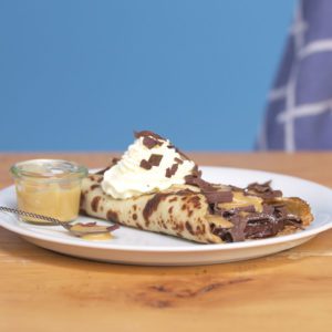 KARAMEL-ZEEZOUT PANNENKOEK