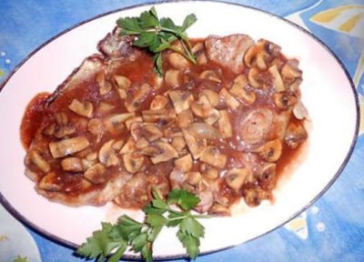 Karbonade met Madera-saus