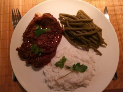 Karbonade met paprikasaus