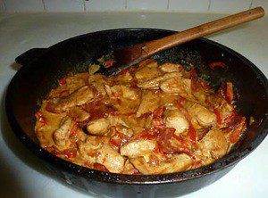 Kip met chorizo en paprika