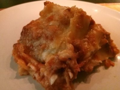 Lasagne met gekonfijte eend