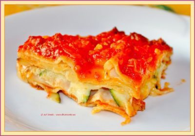 Traditionele lasagne met extra courgette