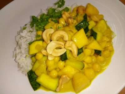 Mango-kikkererwtencurry