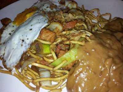 Mie met varkensvlees