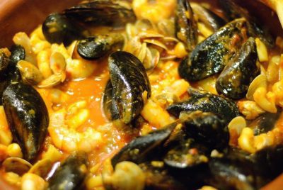 Mossel scampi roomsoep