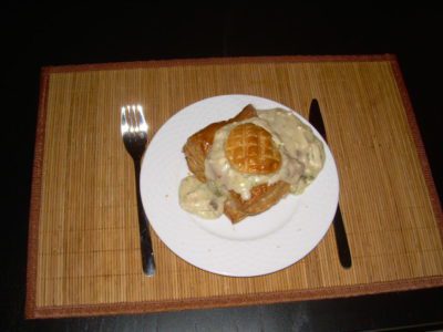 Pasteitjes met kippenragout