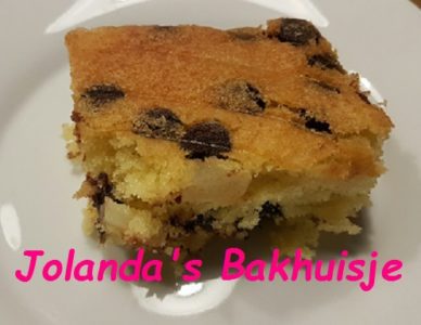 Perencake met chocolade