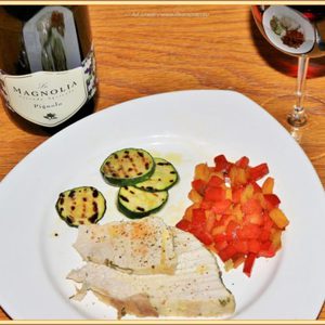 kalkoen met courgette en paprika