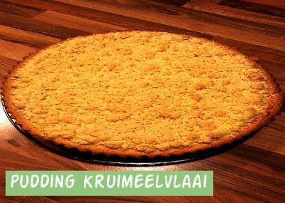 Pudding Kruimelvlaai