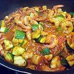 Ratatouille met garnalen
