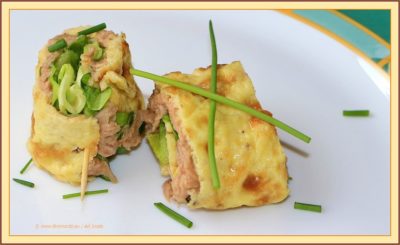 Rotolo di frittata al tonno