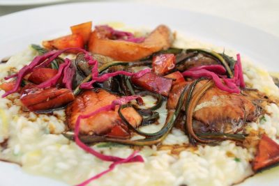 Zalmrisotto
