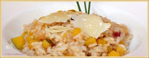 Risotto met gele courgette