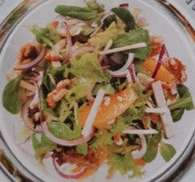 salade met gerookte kip