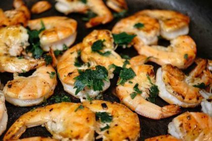 Scampi Spiesjes met Appel en Curry