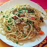 Spaghetti met zeevruchten