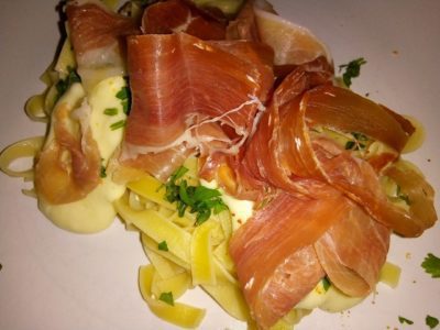 Tagliatelle met Seranoham