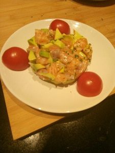 Tartaar van zalm en avocado