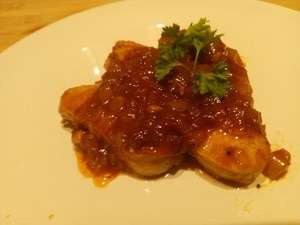 Varkenshaas met sjalottensaus