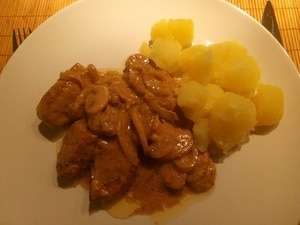 Varkenshaas met mosterd-roomsaus