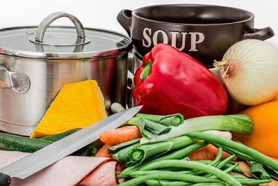 Aardappel preisoep met kip