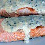 Zalm met een mosterd-citroensaus
