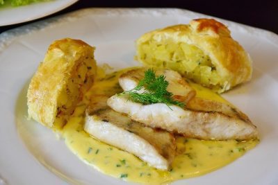 Aardappel visschotel